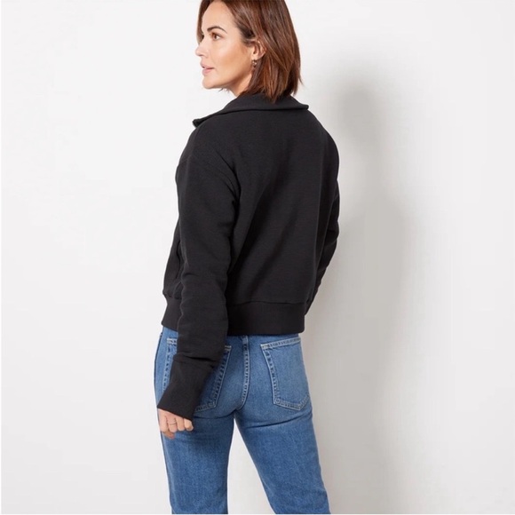 Varley Gabriel Full Zip Jacket Ottoman Black Size Large - Picture 4 of 14